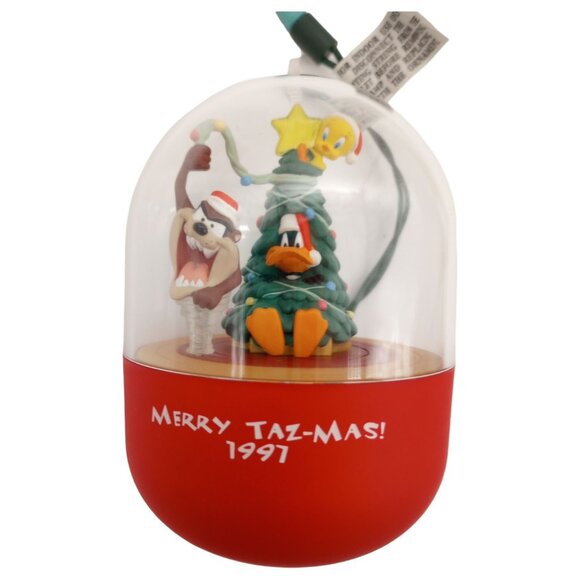 Hallmark Keepsake Ornament Decorator Taz Looney Toons Magic Light Motion 1997 - Picture 2 of 16